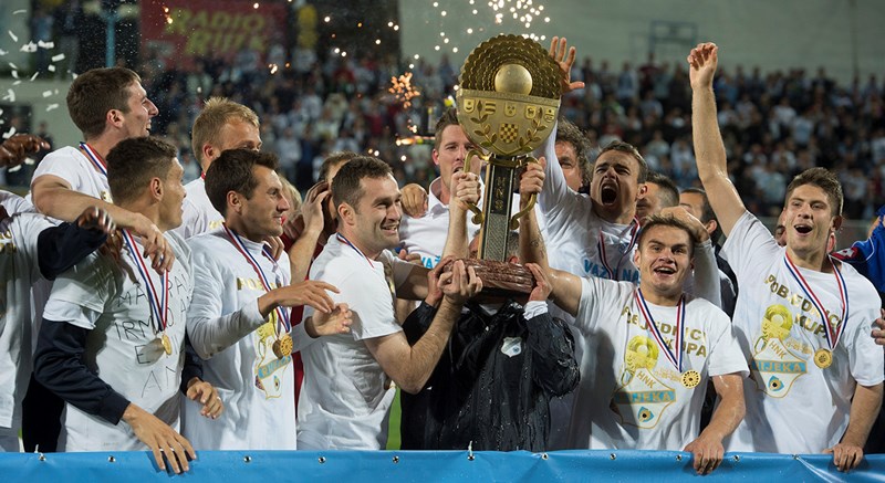 Rijeka celebrates Cup win