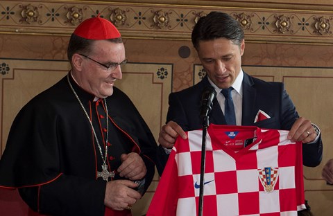 Hrvatska reprezentacija kod kardinala Josipa Bozanića