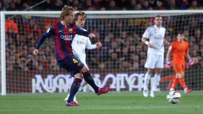 Rakitić i Modrić počeli El Clasico, slavlje Barcelone