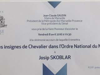 Josip Skoblar prima odličje Viteza nacionalnog reda za zasluge