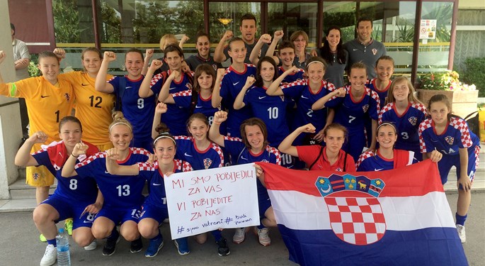 Mlade Hrvatice bolje od Makedonije