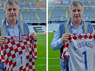 Dres s potpisima igrača za ozlijeđenog redara