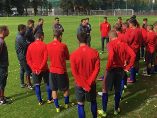 Okupljanje Hrvatske U-19 za susret s Engleskom