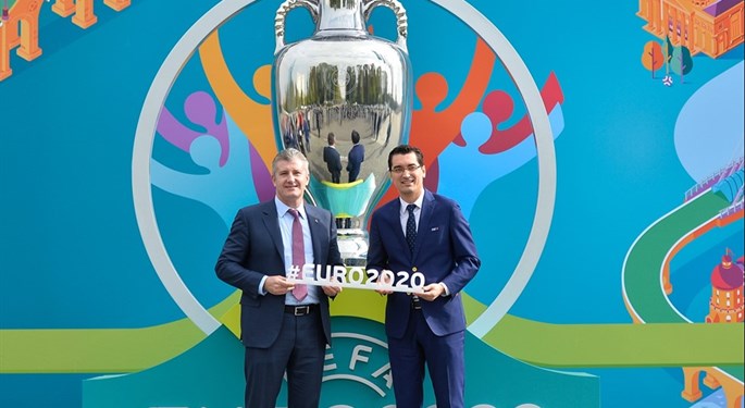 Davor Šuker na predstavljanju bukureštanskog logotipa za EP 2020.