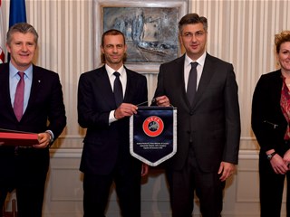 Predsjednik Uefe Aleksander Čeferin boravio u Zagrebu