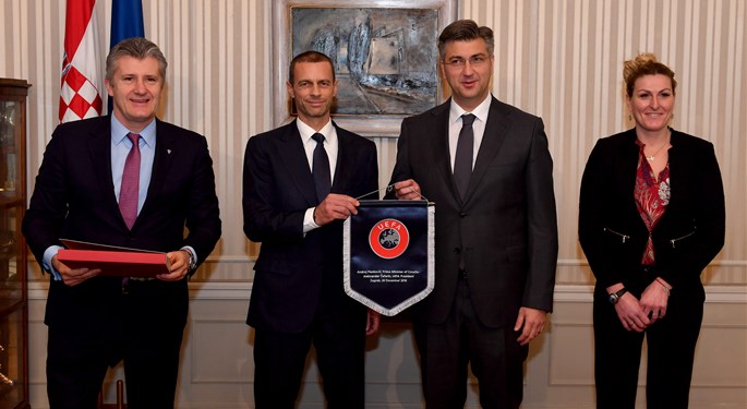 Predsjednik Uefe Aleksander Čeferin boravio u Zagrebu