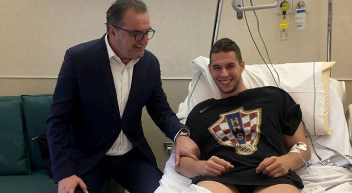 Izbornik Čačić posjetio Marka Pjacu poslije uspješne operacije