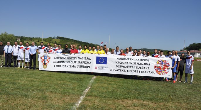 Reprezentacija Roma Hrvatske na 71. rođendanu NK Petrova Gora