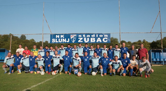 Veterani HNS-a na proslavi 80 godina NK Slunj
