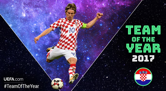 Luka Modrić nominated for UEFA Team of the Year
