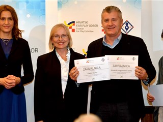 Šukeru i HNS-u zahvalnice Hrvatskog fair play odbora