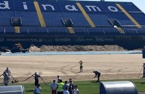 Započela obnova travnjaka na maksimirskom stadionu