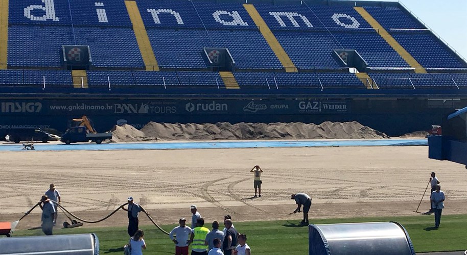 Započela obnova travnjaka na maksimirskom stadionu