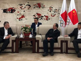 HNS president Davor Šuker visits China