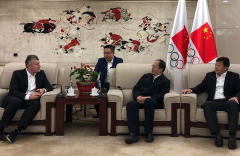 HNS president Davor Šuker visits China