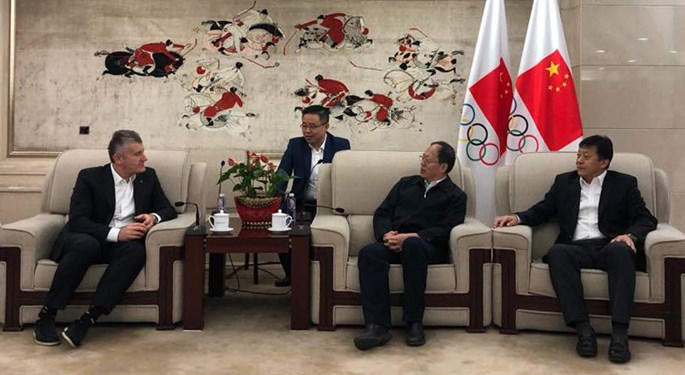 HNS president Davor Šuker visits China