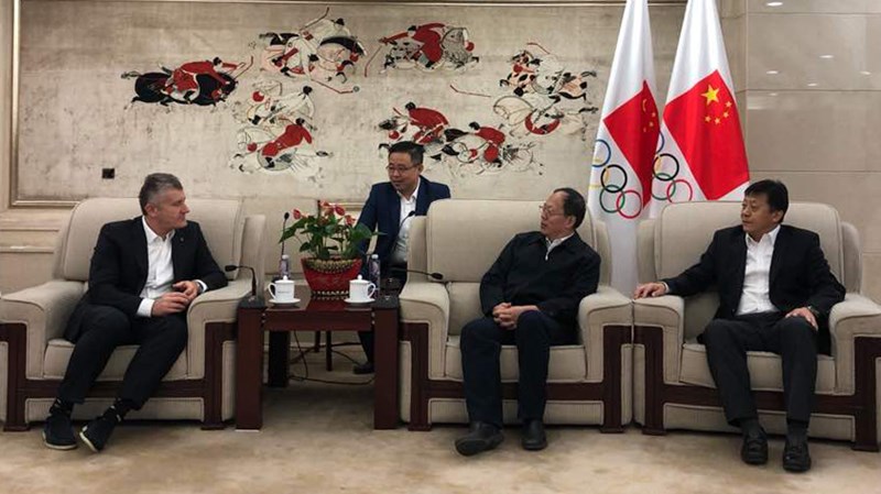 HNS president Davor Šuker visits China