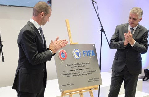 Predstavnici HNS na otvaranju Kuće nogometa u Sarajevu