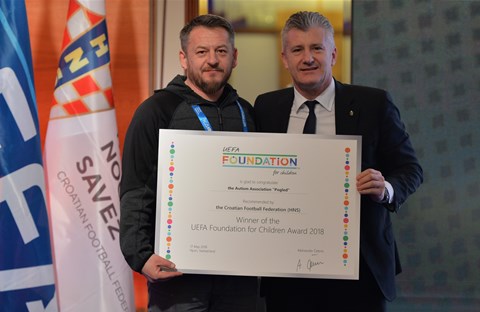 Predsjednik Šuker uručio ček Uefine zaklade Udruzi Pogled
