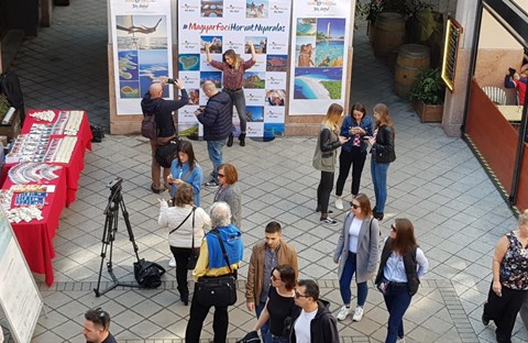 Promocija Hrvatske uoči nogometnog sraza u Budimpešti