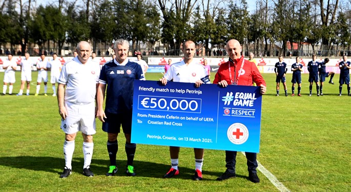 Football legends of Croatia and Slovenia unite to help areas hit by earthquake