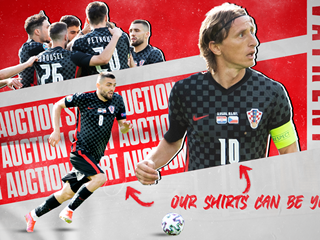Match worn Croatia Euro 2020 shirts go under the hammer