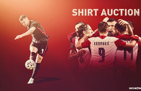 Croatia match-worn shirts available for charity auction