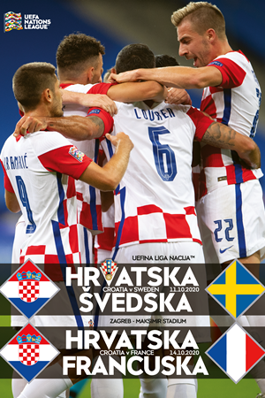 UEFA Liga nacija, Hrvatska - Švedska, Hrvatska - Francuska Zagreb, 11./14. listopada 2020.