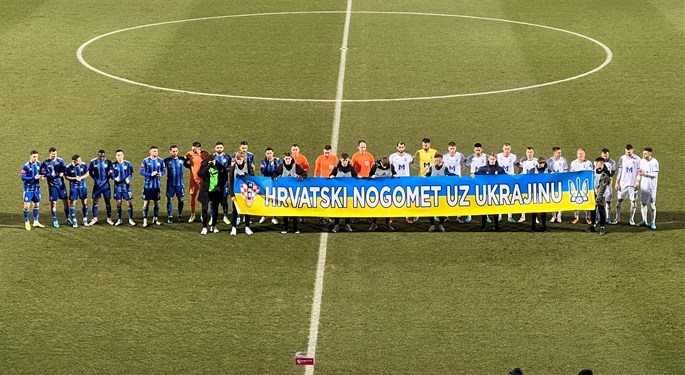 Croatian football stands by Ukraine