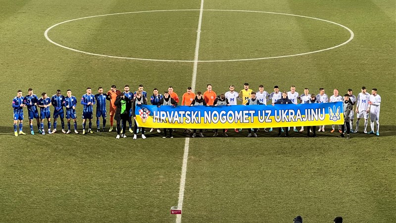 Croatian football stands by Ukraine