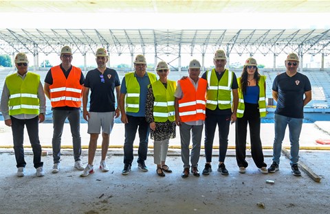 Delegacija HNS-a obišla gradilište novog stadiona NK Osijek