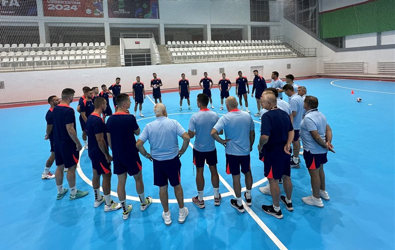 Croatia arrived in Uzbekistan and did the first training session