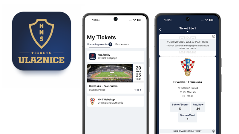 Aplikacija HNS Ulaznice dostupna za preuzimanje