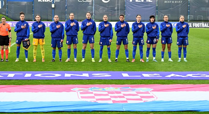 Croatian women’s national team ranked 61st