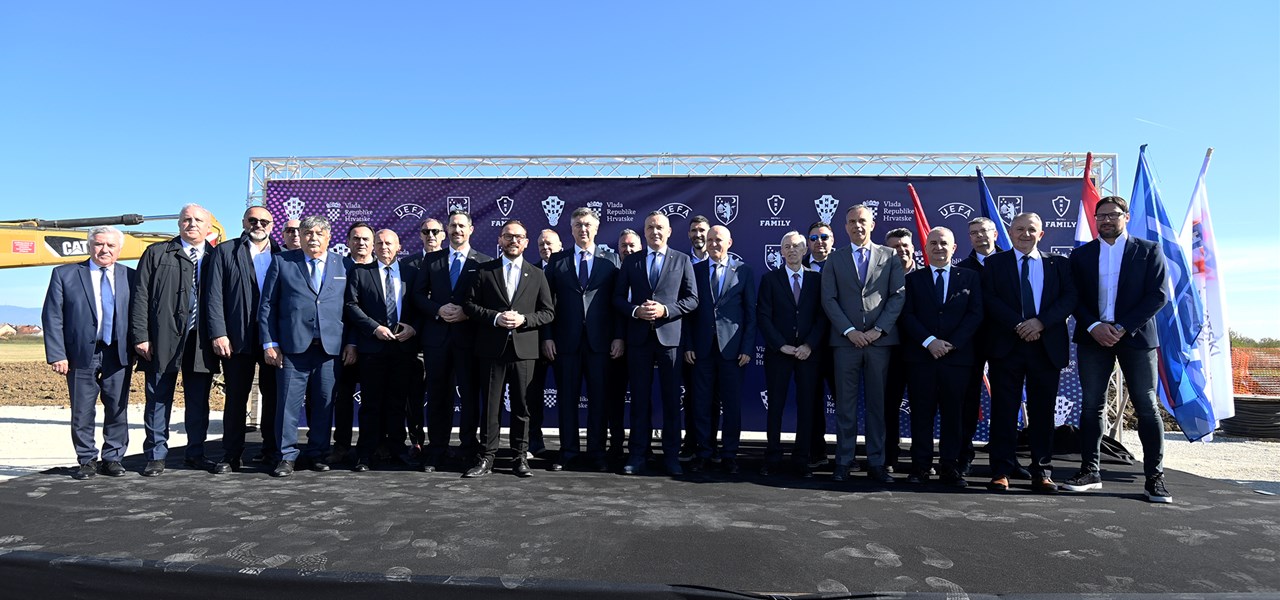 Construction site of the future Croatian Football Federation camp officially opened