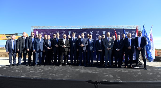 Construction site of the future Croatian Football Federation camp officially opened