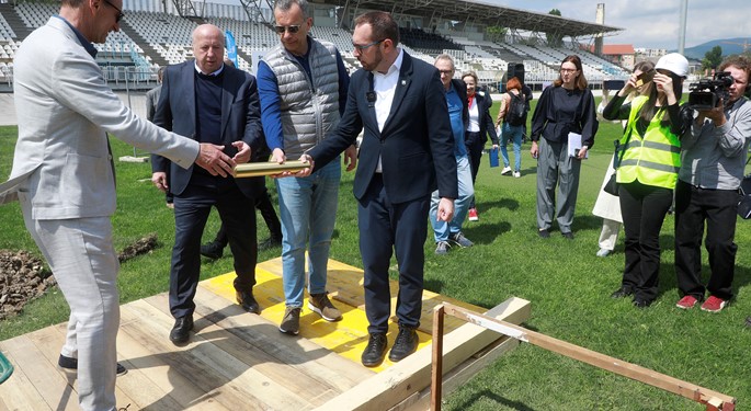 Položen kamen temeljac uoči rekonstrukcije stadiona u Kranjčevićevoj