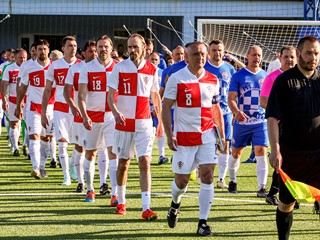 Reprezentacija veterana Hrvatske na otvaranju sportskog centra Amruševo Klinča sela