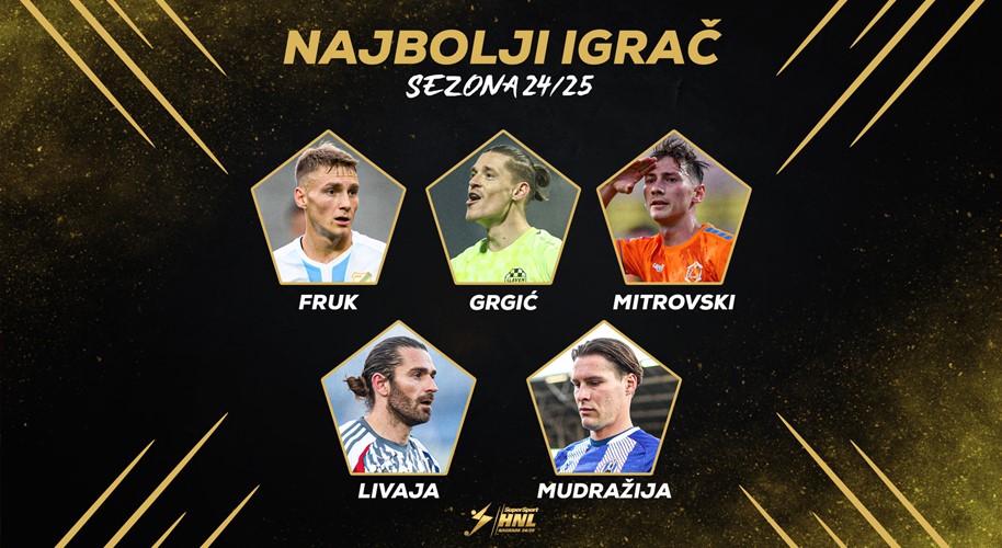 Objavljene nominacije za najbolje pojedince tekuće sezone u SuperSport HNL-u