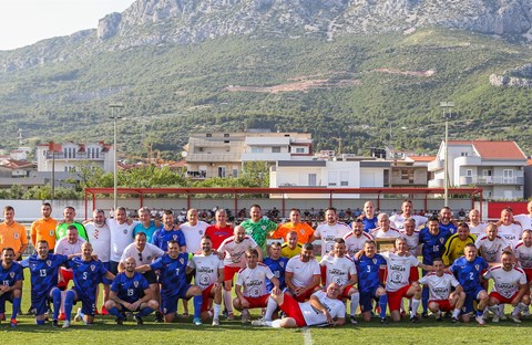 Reprezentacija veterana Hrvatske na proslavi 30 godina veterana NK GOŠK Kaštela