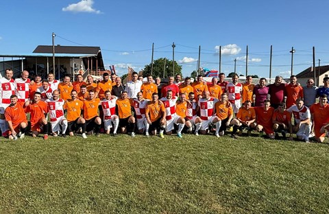 Reprezentacija veterana Hrvatske na 60. obljetnici NK Mladost Daruvarski Brestovac