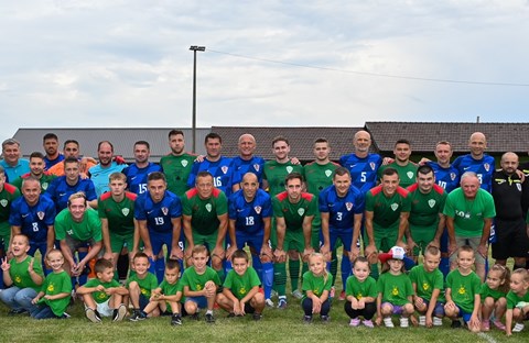 Reprezentacija veterana Hrvatske na proslavi zlatnog jubileja NK Poljoprivrednik