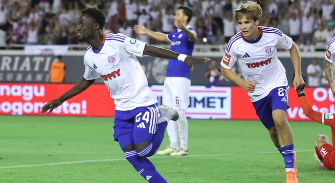 Hajduk u nastavku slomio otpor Slavena, Varaždin i Osijek i dalje bez pobjede