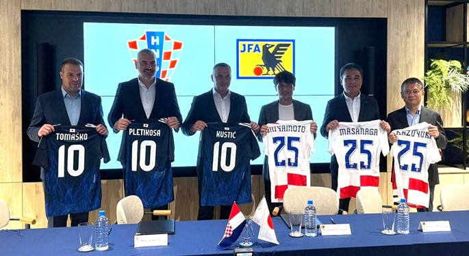 Croatian Football Federation and the Japan Football Association to strengthen partnership