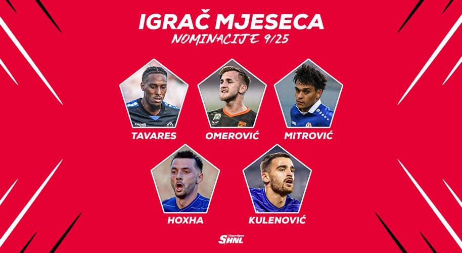 Objavljene nominacije za najboljeg igrača, trenera, gol i obranu u rujnu