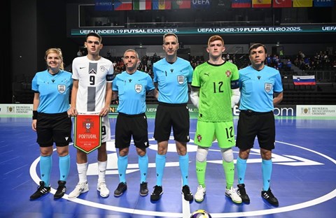 Dino Kramar sudio polufinale, Ivan Novak kontrolor u finalu Eura U-19 u futsalu