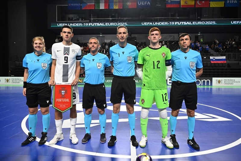 Dino Kramar sudio polufinale, Ivan Novak kontrolor u finalu Eura U-19 u futsalu