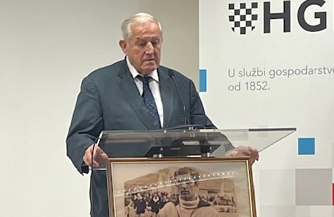 Delegacija HNS-a na posljednjem ispraćaju Dragutina Krizmanića