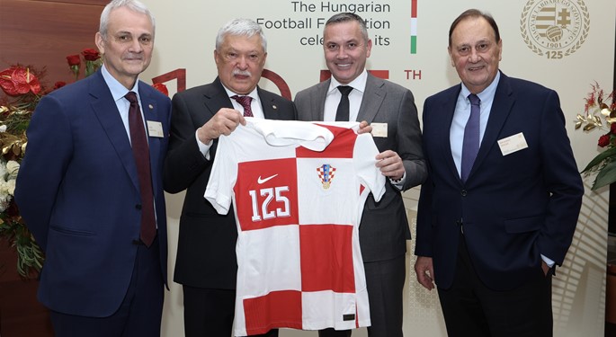 Kustić and Mikša among dignitaries at major celebration of the Hungarian Football Federation