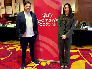 Ivona Hemen i Hrvoje Hrkač na Uefinoj radionici u Varšavi